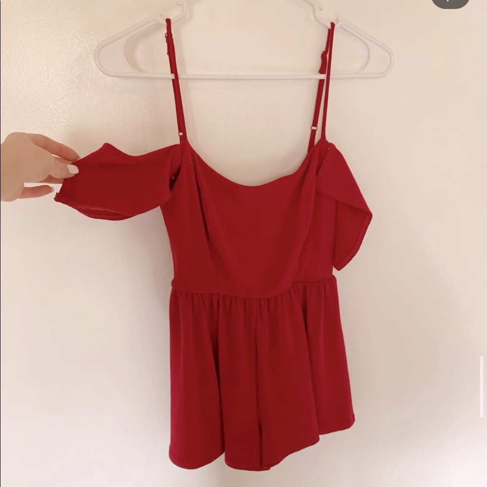 red urban outfitters romper !!